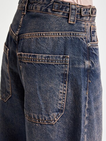 IT'S BASIC Loosefit Jeans 'Skater Mid Rise Jeans' in Blauw