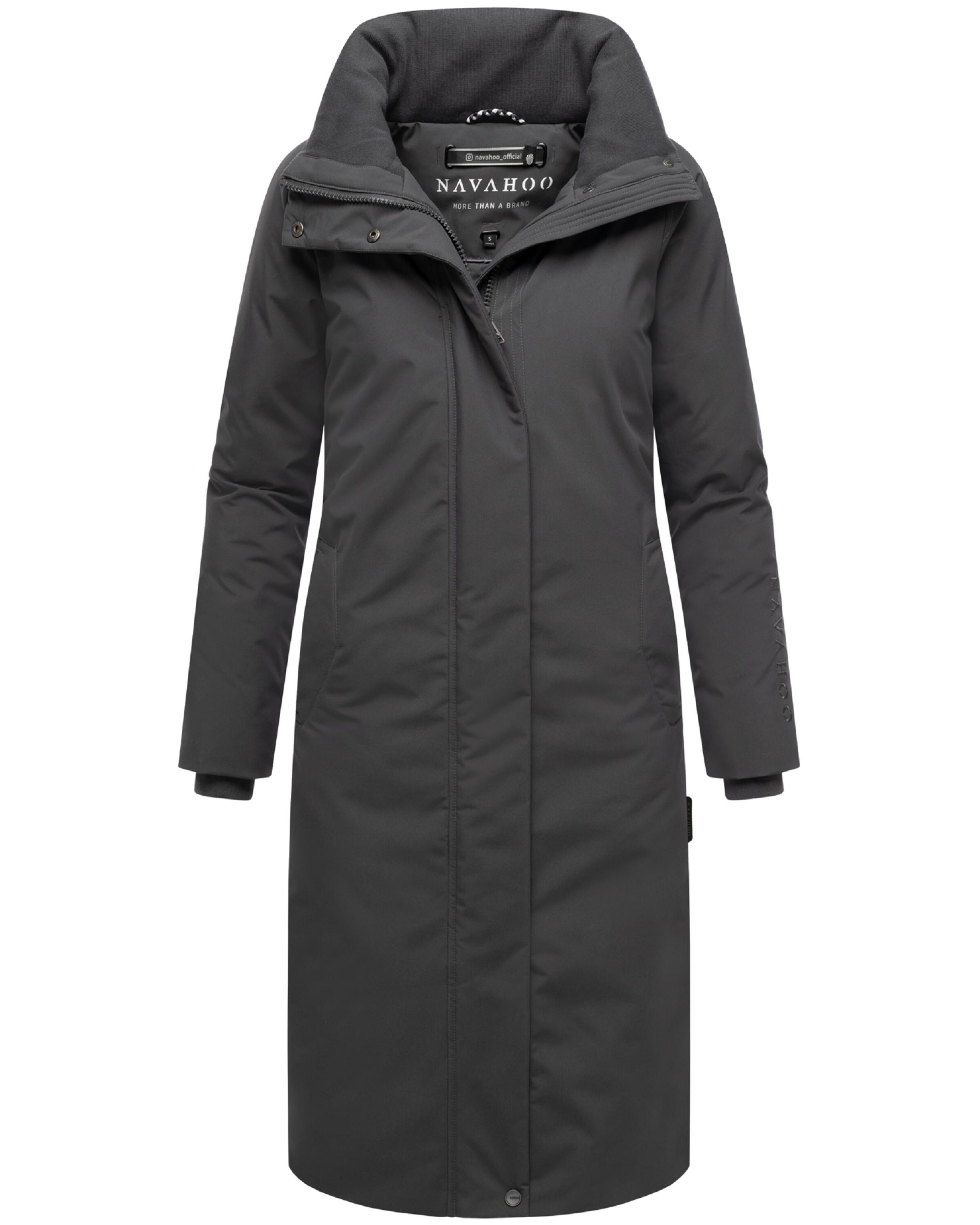 NAVAHOO Winter coat 'Traumblüte 14' in Grey