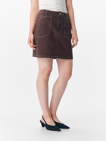 OBJECT Skirt in Brown: front