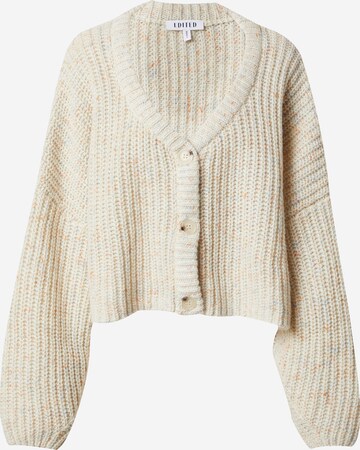 EDITED Knit Cardigan 'Zanina' in Beige: front