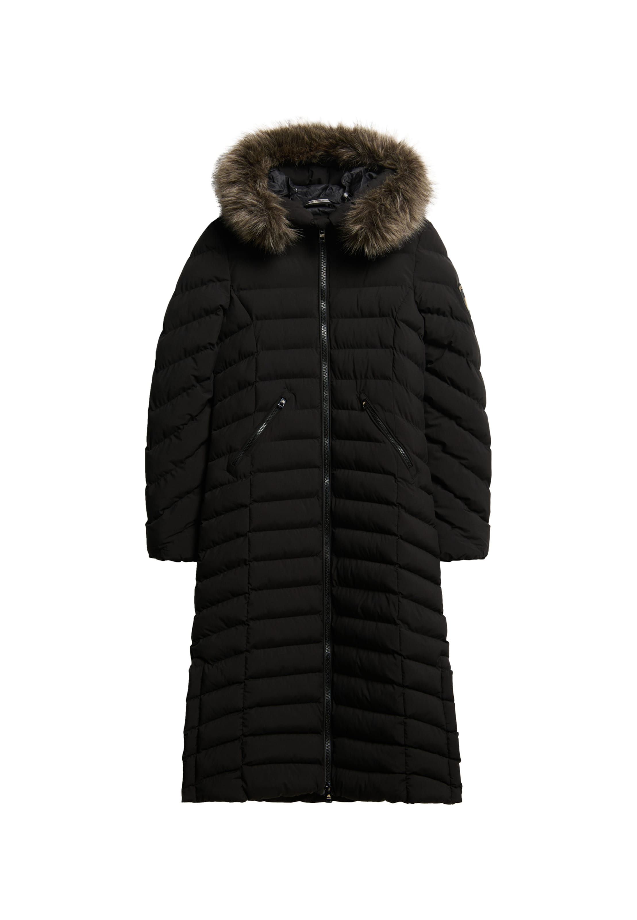 Manteau d’hiver 'Fuji' Superdry en noir : devant