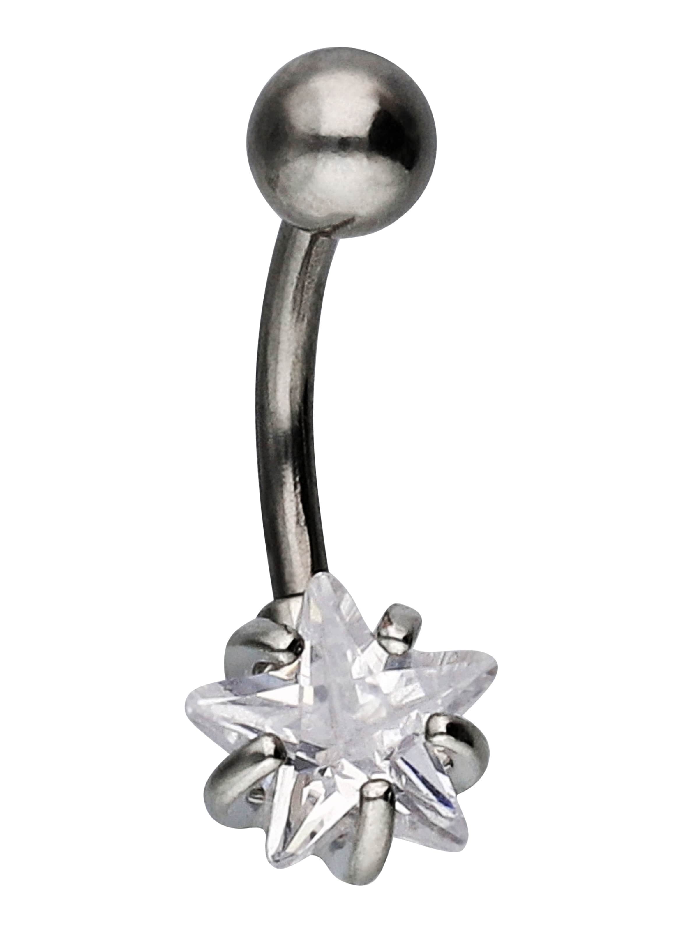 Frauen Schmuck Six Piercingschmuck 'Bananabel' in Silber - KG03451 Frauen Schmuck Six Piercingschmuck 'Bananabel' in Silber - KG03451