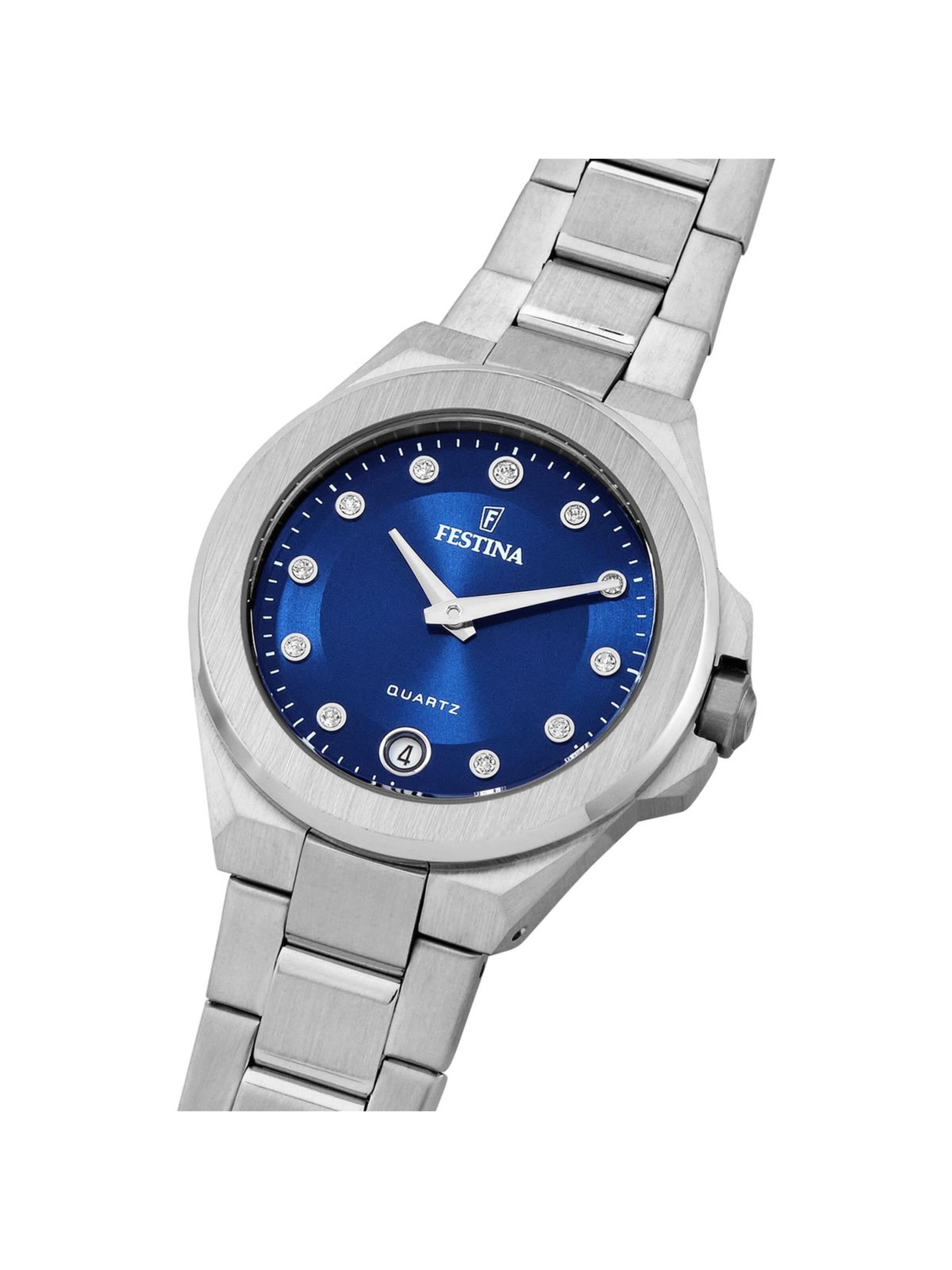 Montre à affichage analogique 'Festina - Date watch Mademoiselle - Quartz watch movement - Watch case width: 33 mm' FESTINA en bleu