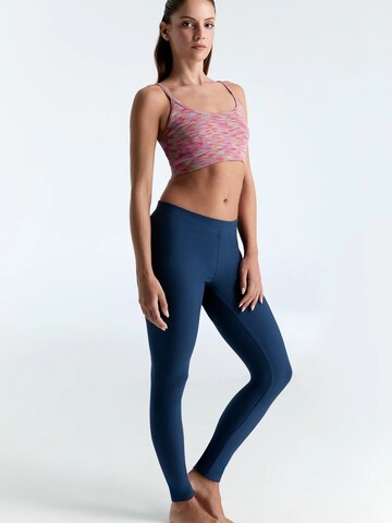 Leela COTTON Skinny Leggings in Blue
