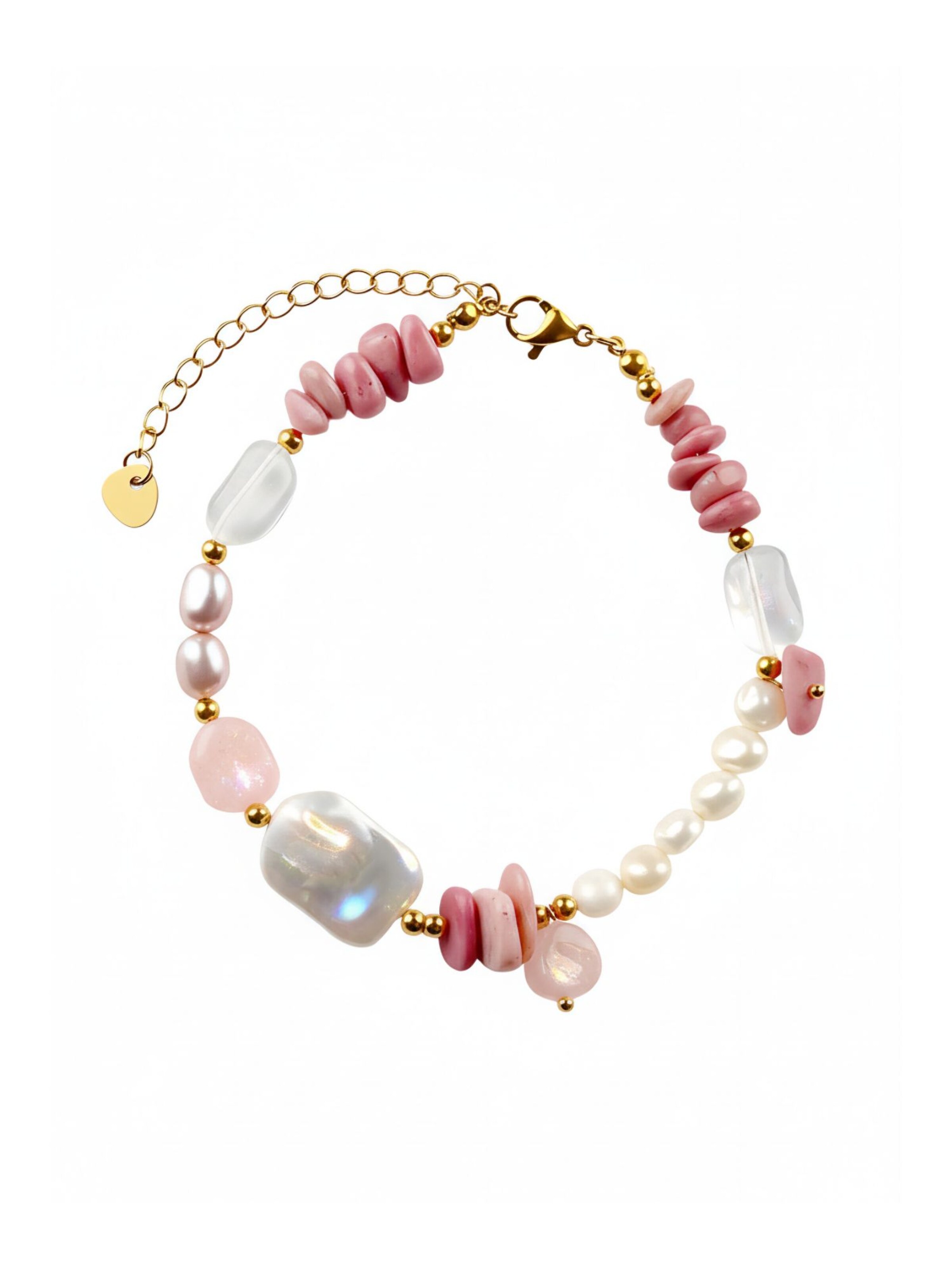Nemomatheo Bracelet 'Rosengarten' in Pink: front