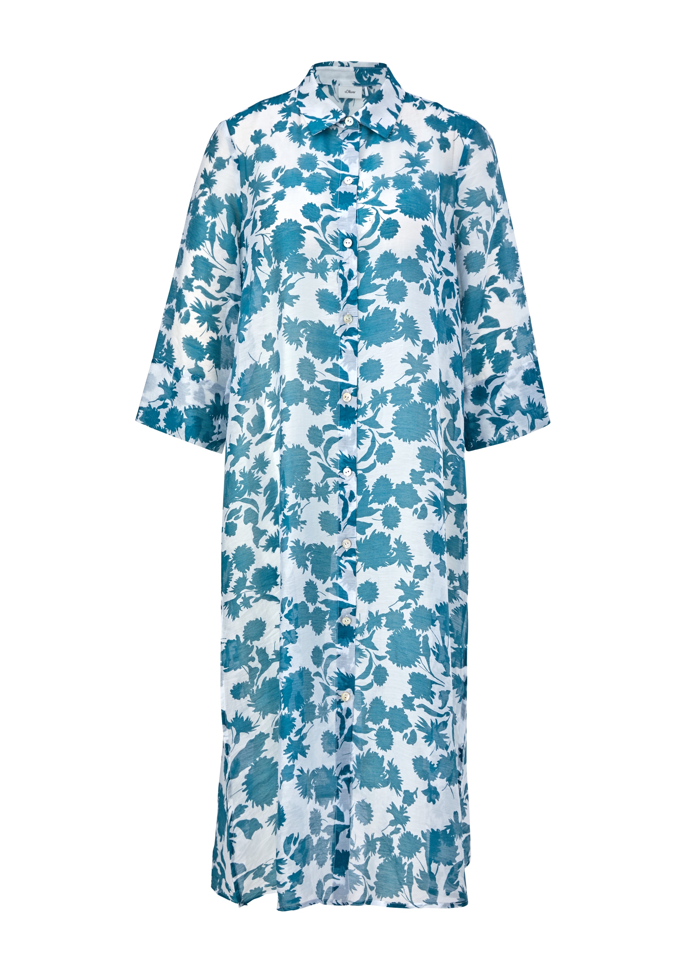 Robe-chemise s.Oliver BLACK LABEL en bleu : devant