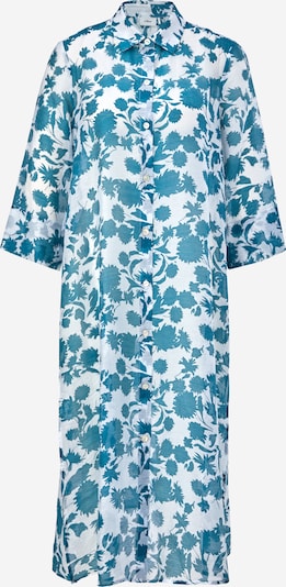 s.Oliver BLACK LABEL Robe-chemise en bleu cyan / blanc, Vue avec produit