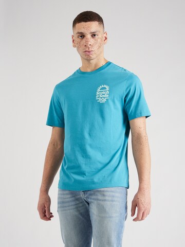 SCOTCH & SODA T-Shirt in Blau: Vorderseite