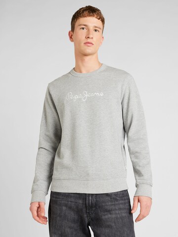 Pepe Jeans Sweatshirt 'Joe' in Grey: front