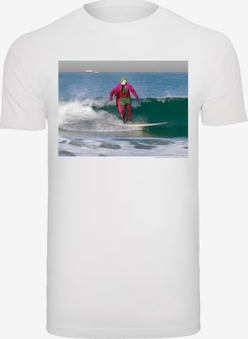 T-Shirt 'Batman TV Series Joker Surfing' F4NT4STIC en blanc : devant