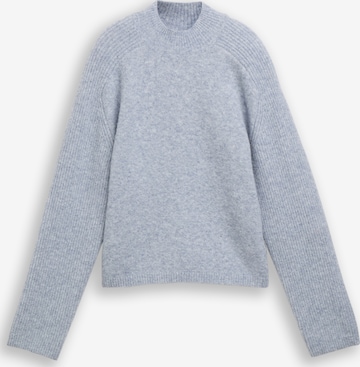 Pulover de la TOM TAILOR DENIM pe albastru: față