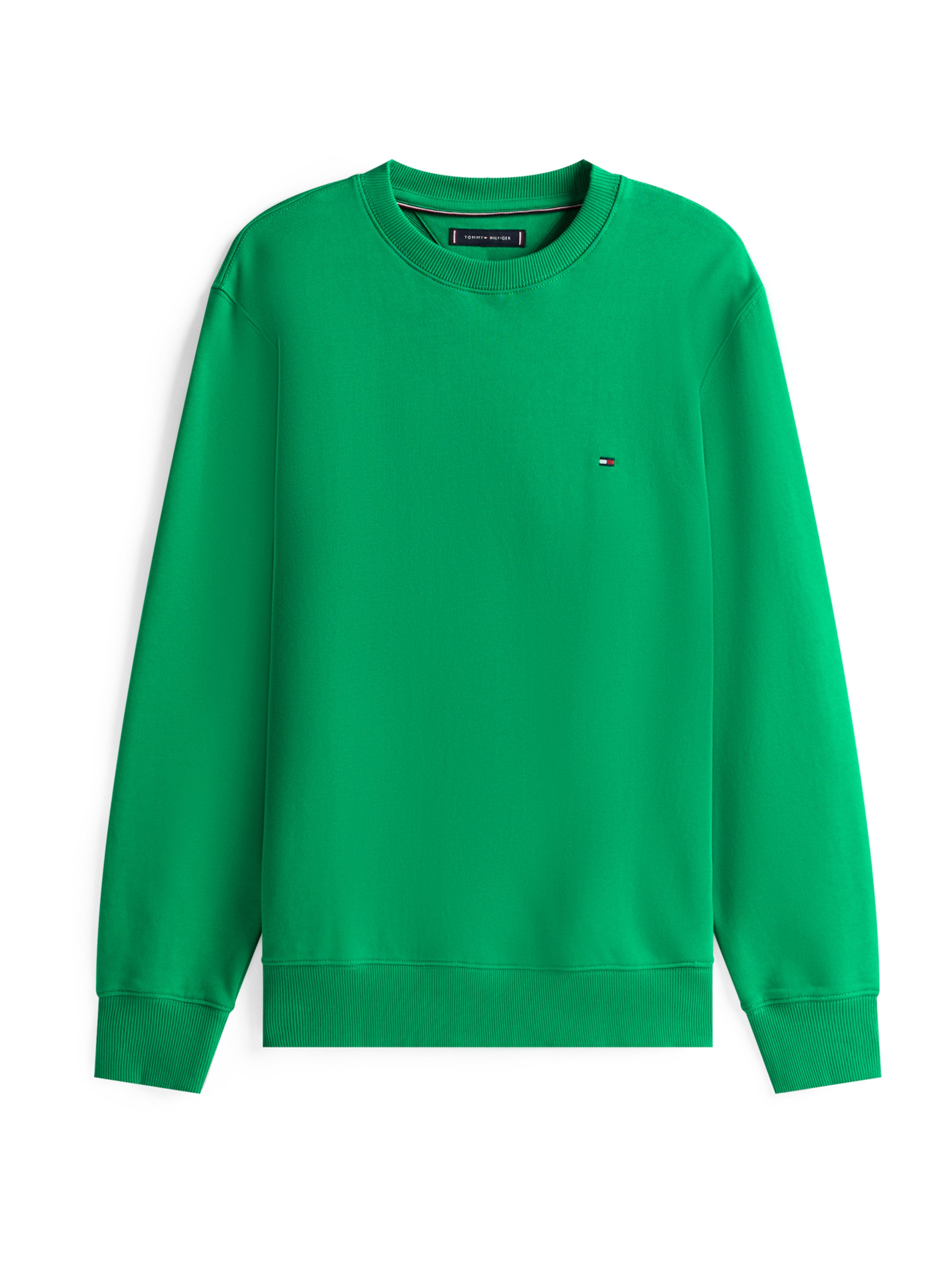 Sweat-shirt 'ESSENTIAL' TOMMY HILFIGER en vert : devant