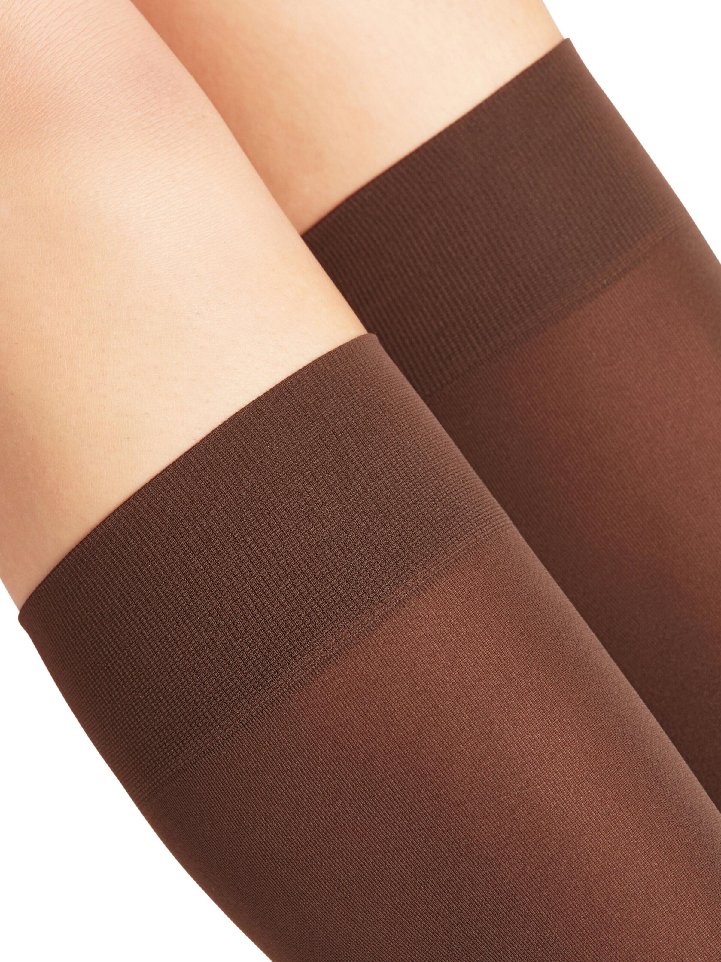 FALKE Overknee Strümpfe 'Pure Matt'‌‌‌‌‌‌‌‌‌ in Braun