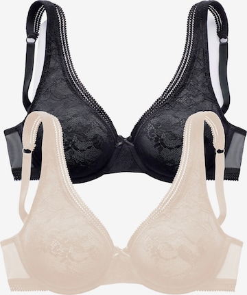 PETITE FLEUR T-Shirt BH in Beige: Vorderseite