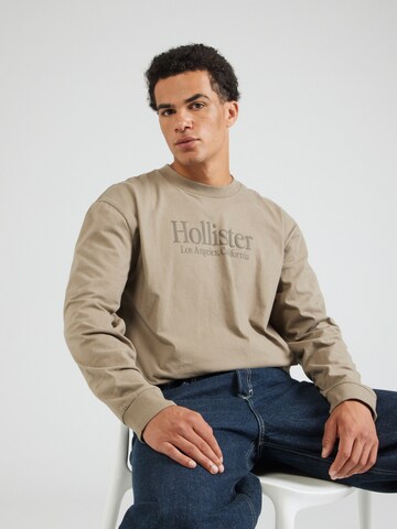 HOLLISTER Футболка в Серый: спереди