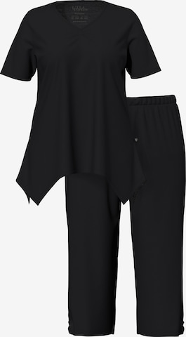 Ulla Popken Pajama in Black: front