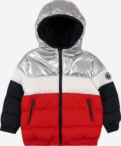 PETIT BATEAU Winter Jacket in marine blue / Red / Silver / White, Item view