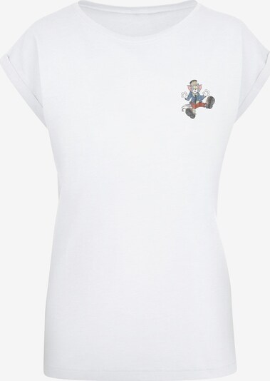 ABSOLUTE CULT T-shirt 'Tom and Jerry - Frankenstein Tom' en bleu / gris / rouge / blanc, Vue avec produit