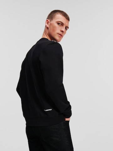 Karl Lagerfeld Sweatshirt ' Studded Karl ' i svart