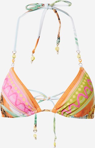 River Island Trójkąt Góra bikini w kolorze żółty: przód