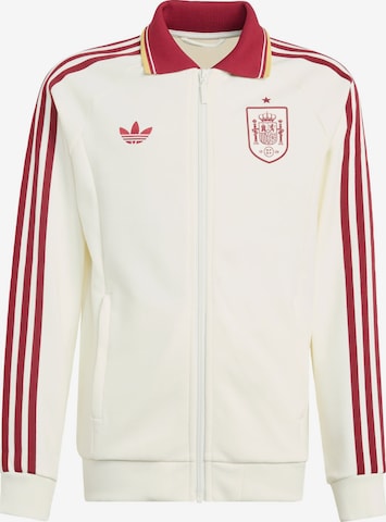 ADIDAS PERFORMANCE Športová mikina so zipsom 'Spain Away Anthem Jacket' - Biela: predná strana