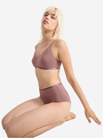 SLOGGI Slip ' GO Daily Cotton Highwaist ' in Brown