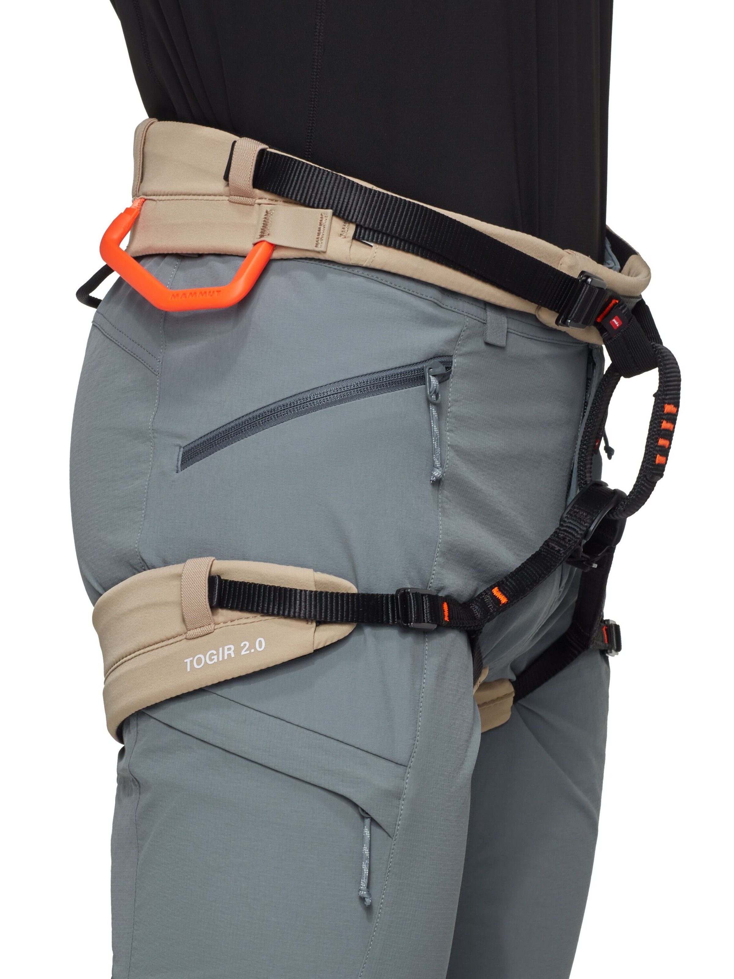 MAMMUT Regular Outdoor Pants 'Ducan' in Grey