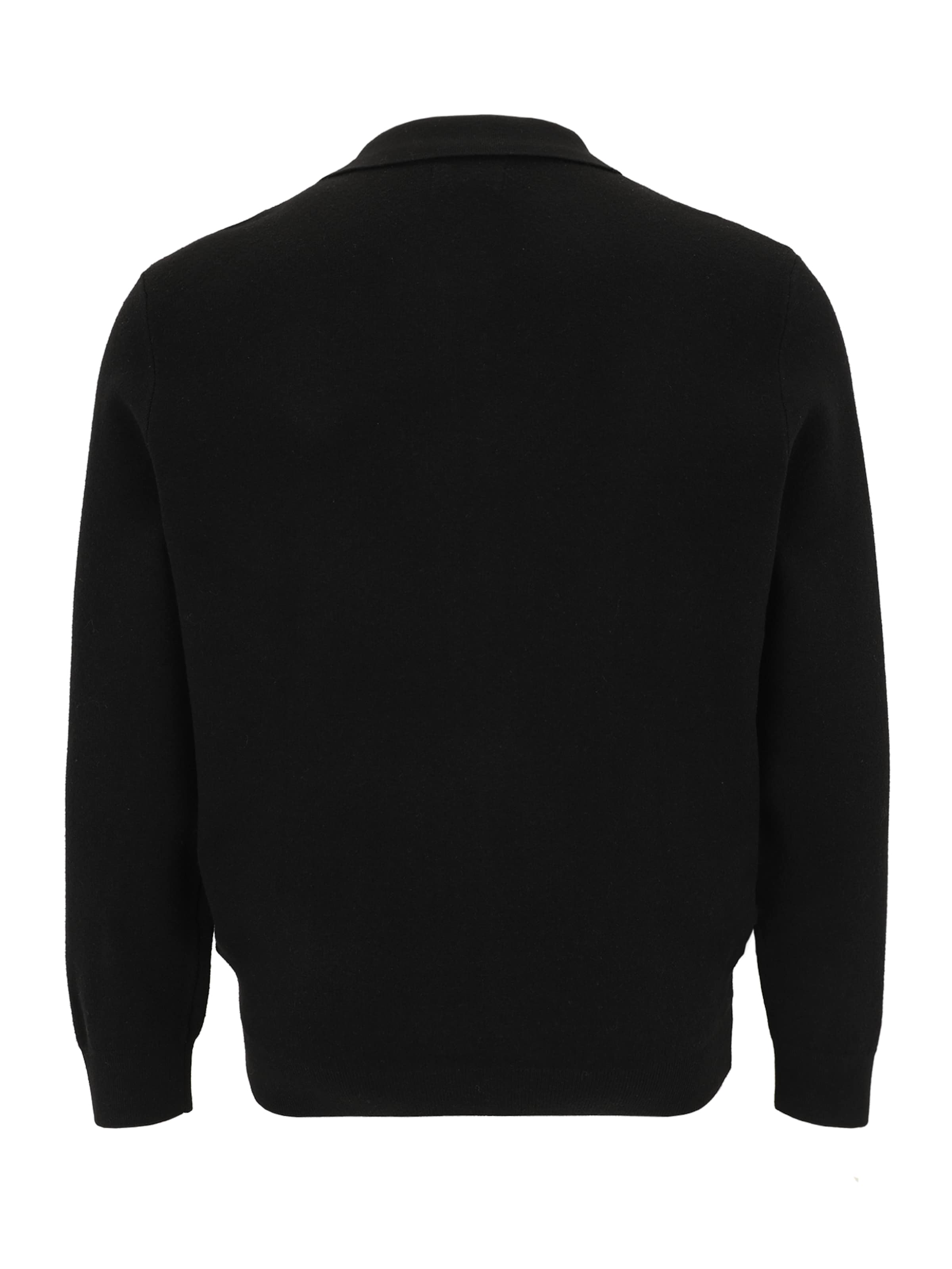 Jack & Jones Plus Knit cardigan 'JPRBLABRADFORT' in Black