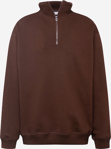 WEEKDAY Sweatshirt in Braun: Vorderseite