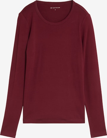 T-shirt TOM TAILOR en rouge : devant