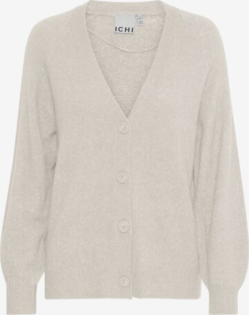 ICHI Knit Cardigan 'KAMARA' in Beige: front