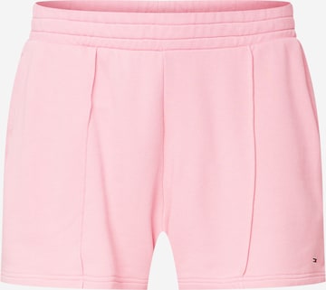 Tommy Jeans Curve Normalny krój Spodnie w kolorze różowy: przód