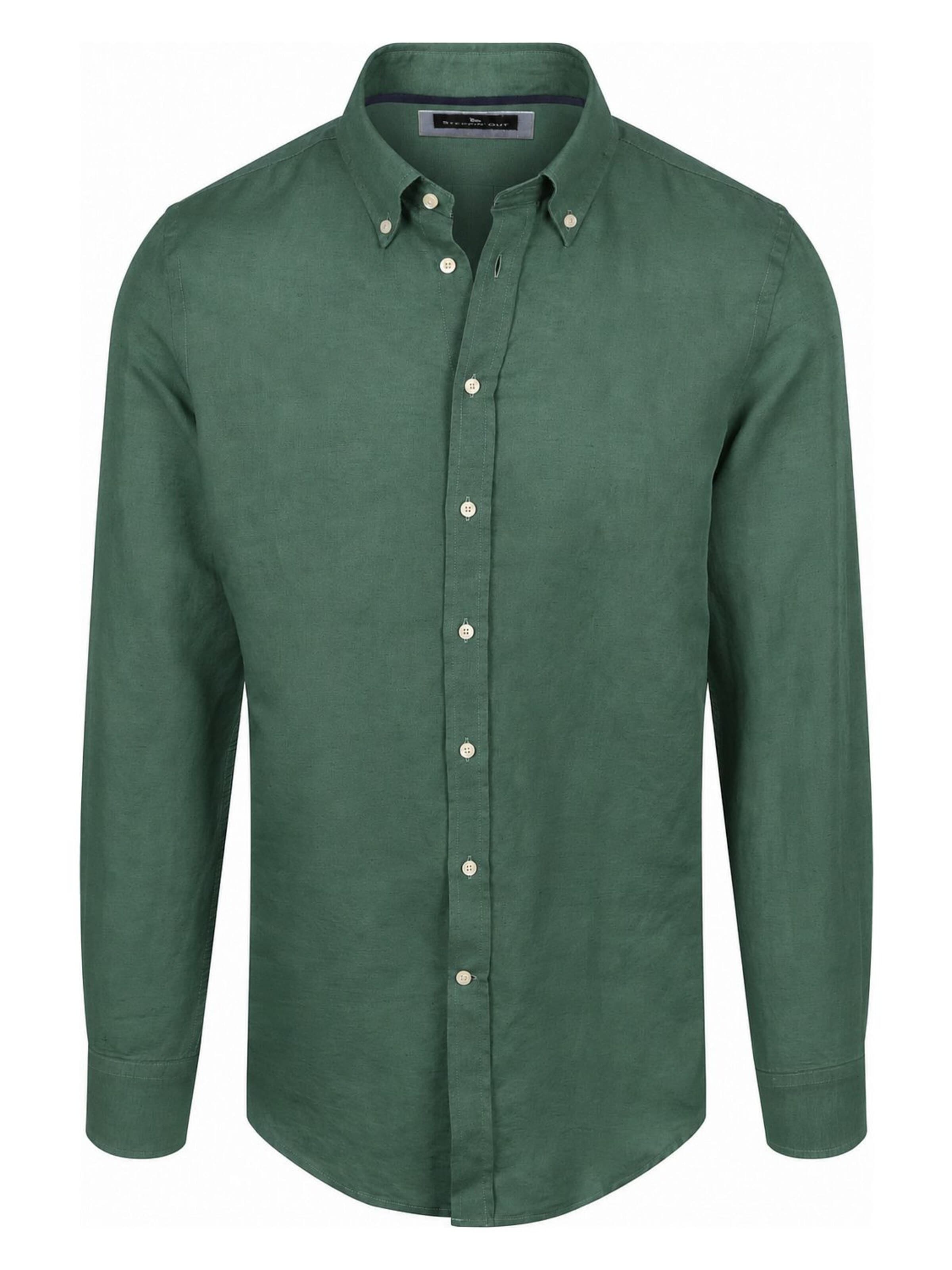 Steppin' out Regular fit Button Up Shirt in Green: front