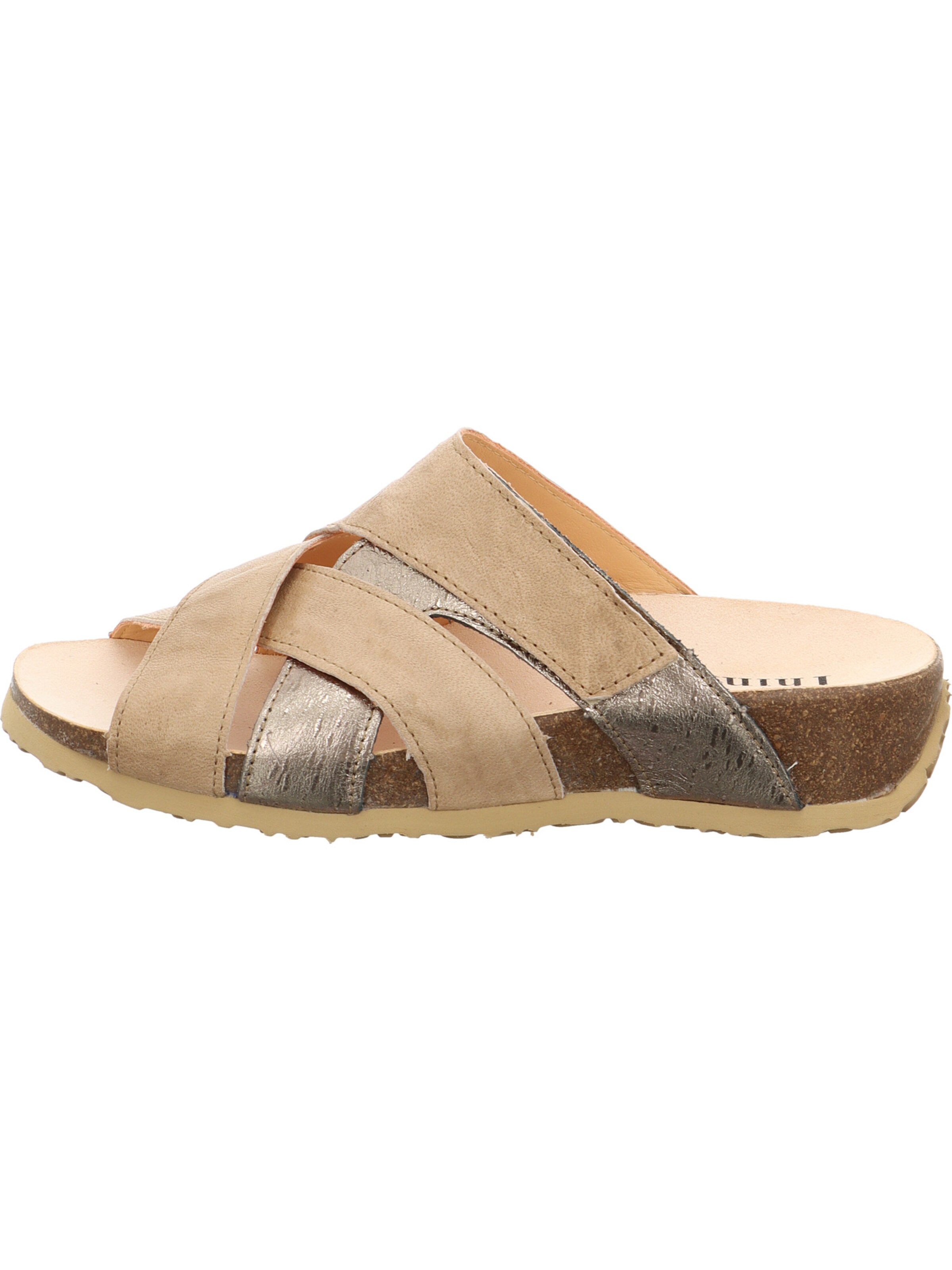 THINK! Pantolette 'Mizzi' in Beige