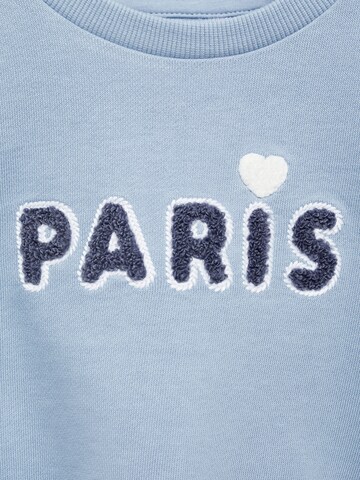 Sweat-shirt 'PARIS' MANGO KIDS en bleu