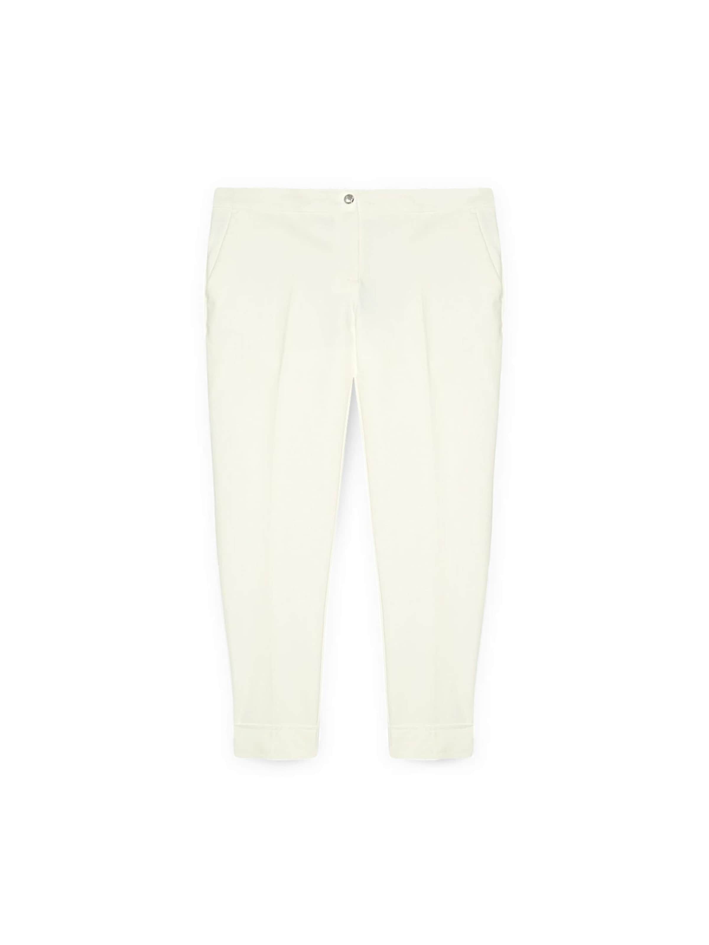 Fiorella Rubino Regular Broek in Wit: voorkant