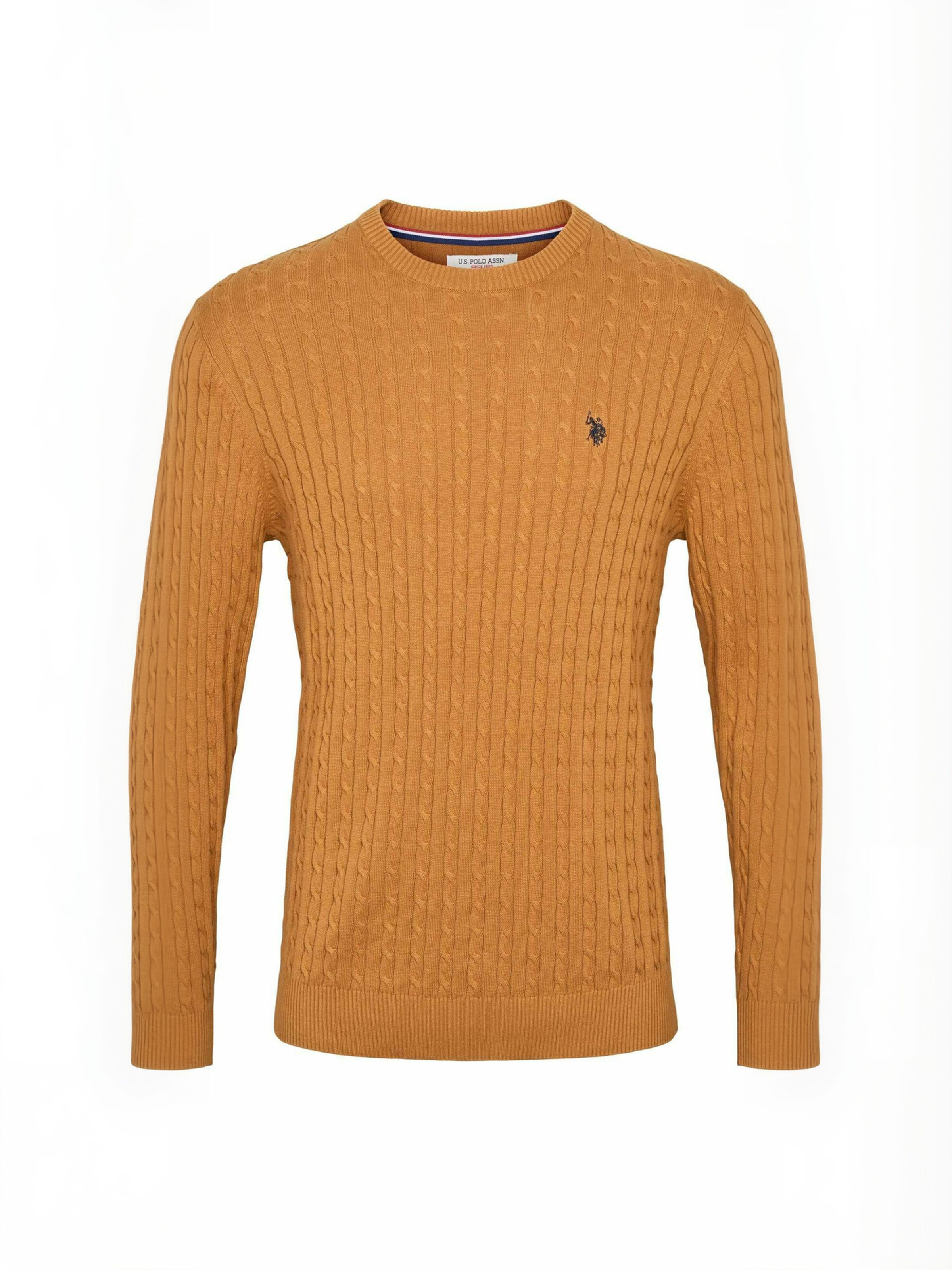 U.S. POLO ASSN. Sweter ' UMMads ' w kolorze brązowy: przód