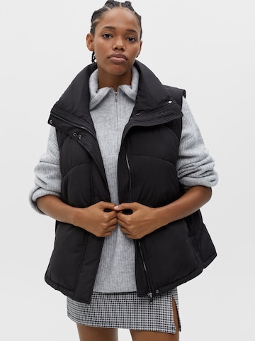 Gilet Pull&Bear en noir : devant