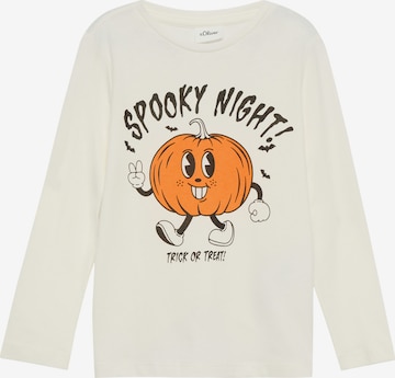 s.Oliver Shirt in Beige: voorkant