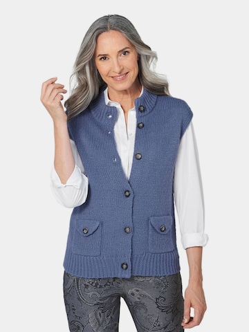 Goldner Knitted Vest in Blue: front