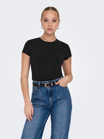 T-shirt ONLY en noir : devant