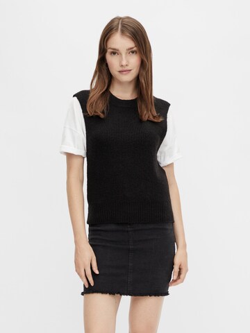 PIECES Sweater 'Ellen' in Black: front