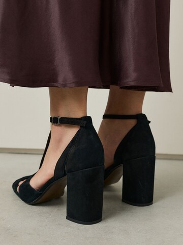 Next T-bar sandals in Black