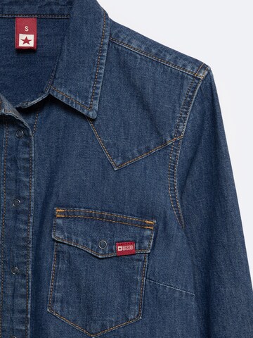 Chemisier 'NORRA' BIG STAR en bleu