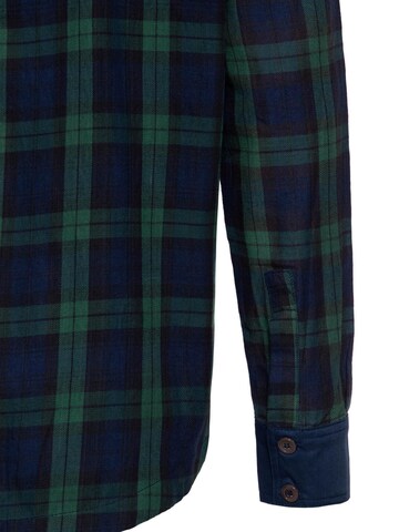 King Kerosin Regular fit Button Up Shirt in Blue