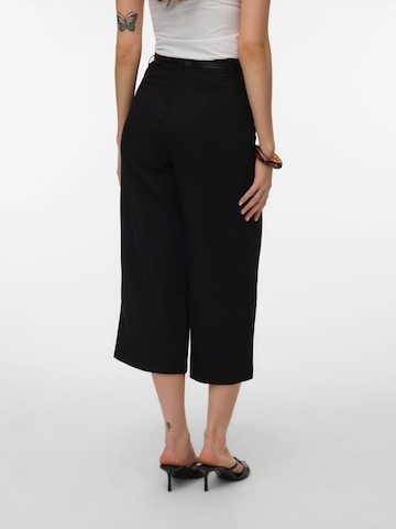 VERO MODA Wide leg Pantalon 'VMELMA' in Zwart