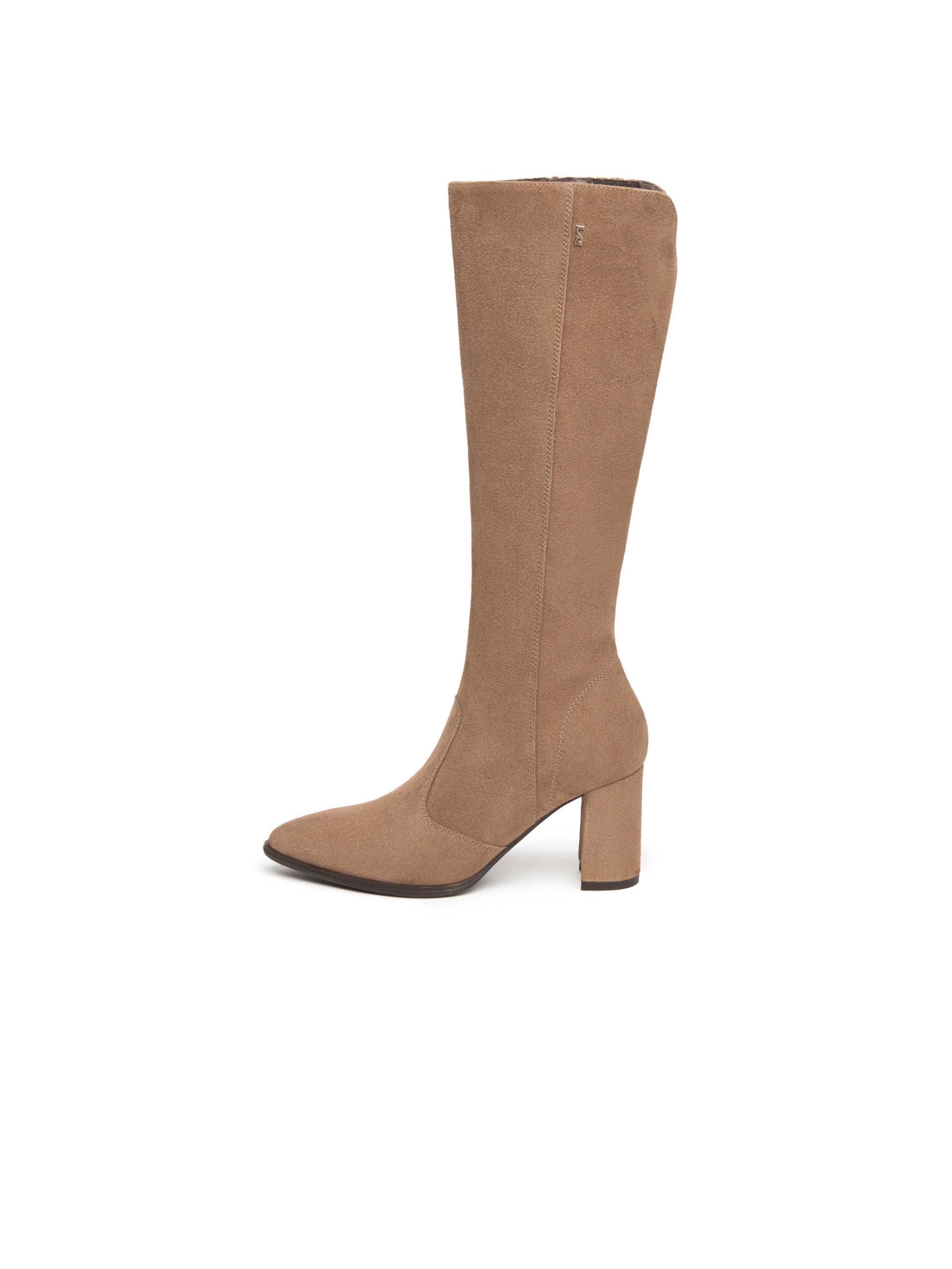 Bottes 'Duni' Nero Giardini en beige : devant