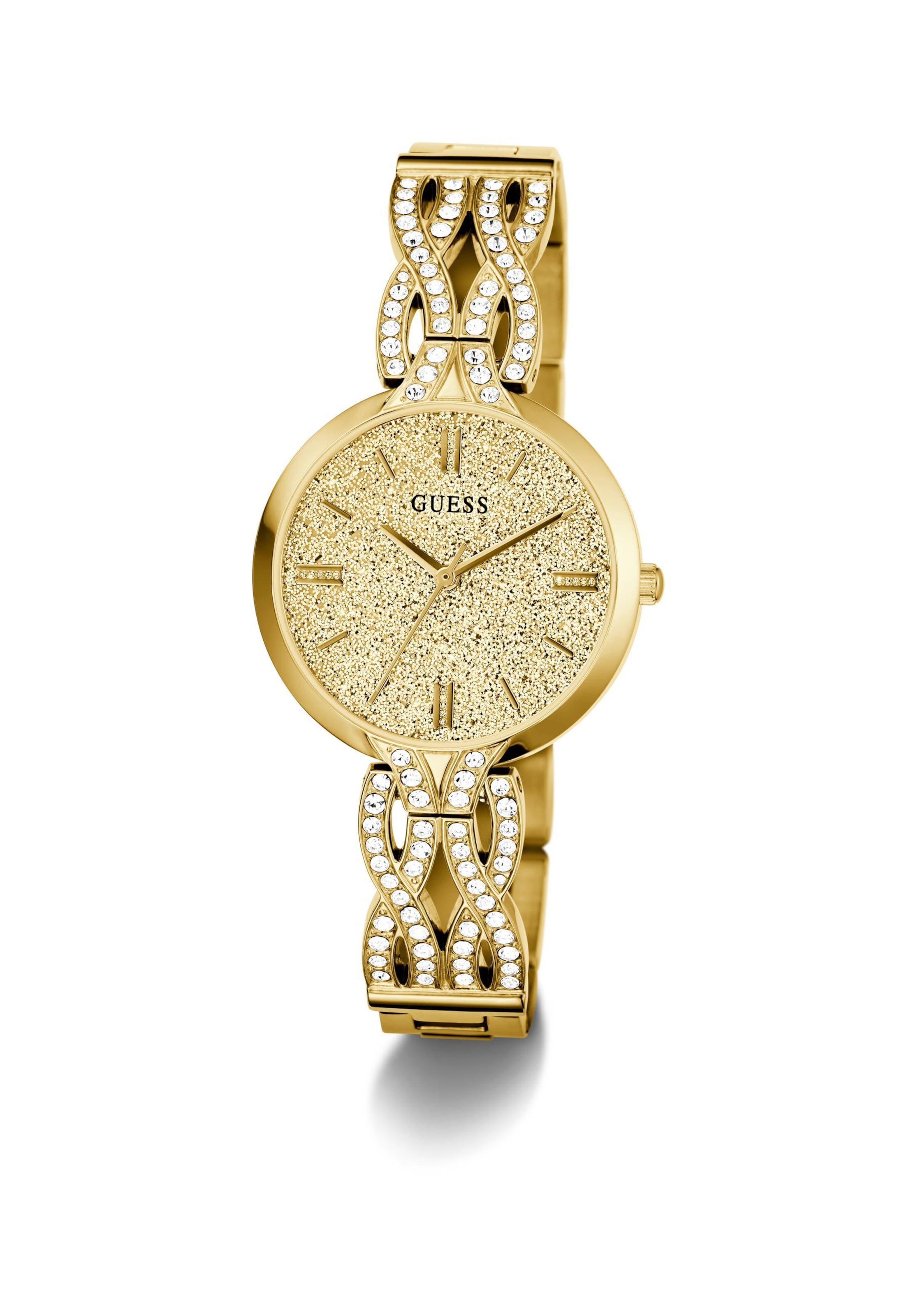 GUESS Analog watch 'CORAL' in Gold: front