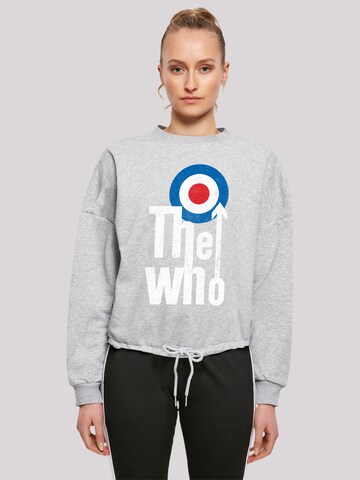 F4NT4STIC Sweatshirt 'The Who Rock Band' in Grijs: voorkant