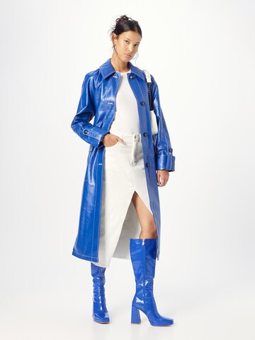 Nasty Gal Between-seasons coat in Blue